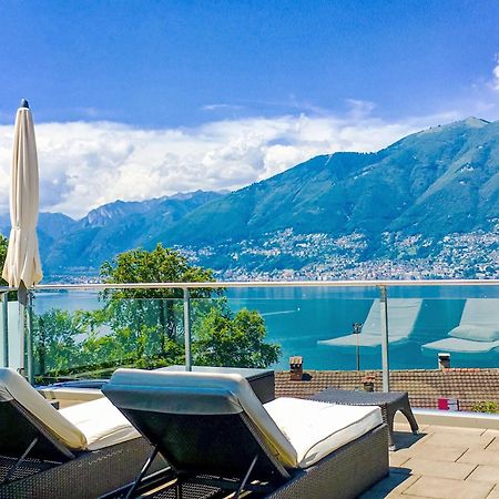 Apartment Vista Lago Maggiore 1-floor left Gambarogno Esterno foto