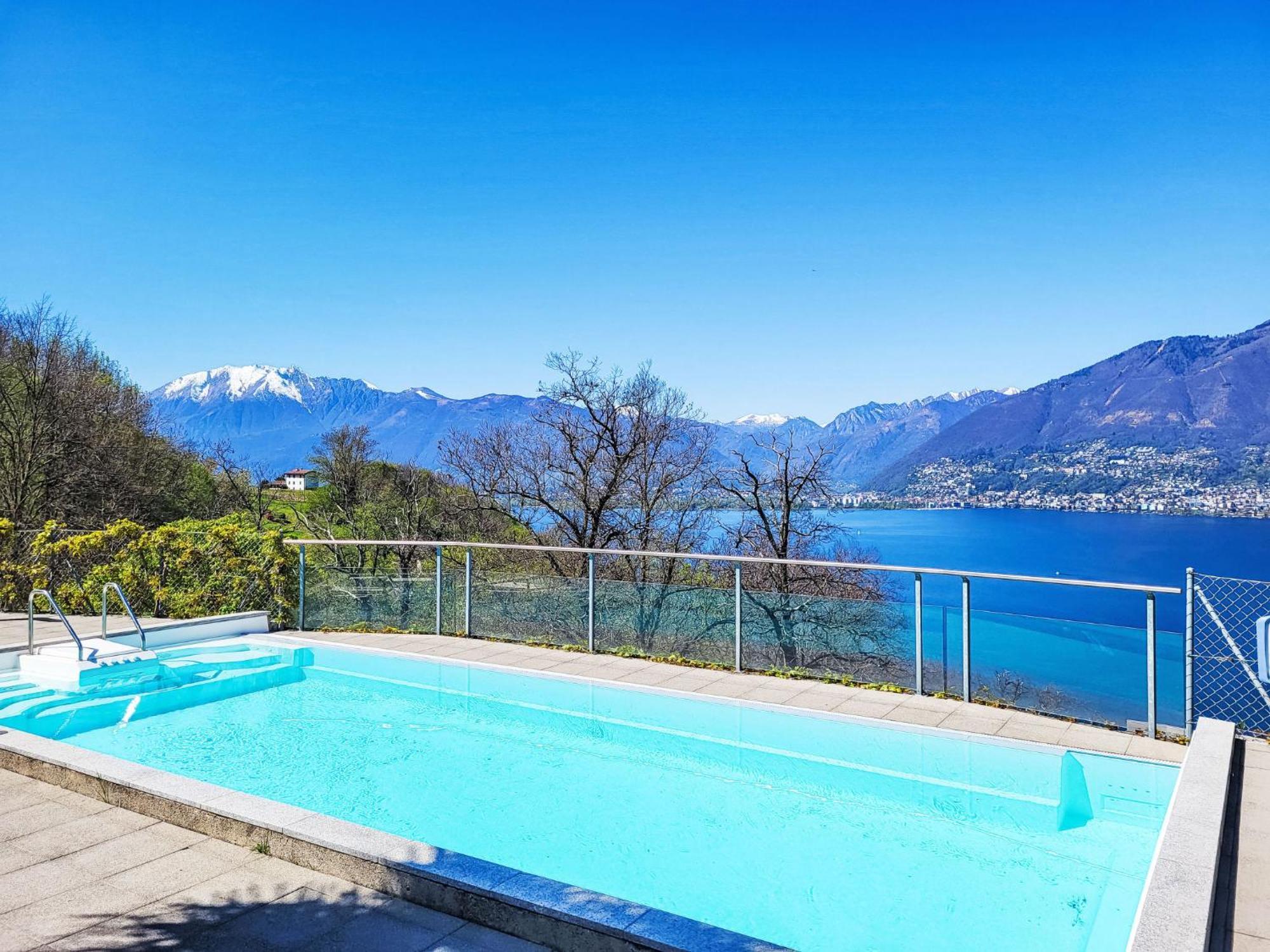 Apartment Vista Lago Maggiore 1-floor left Gambarogno Esterno foto