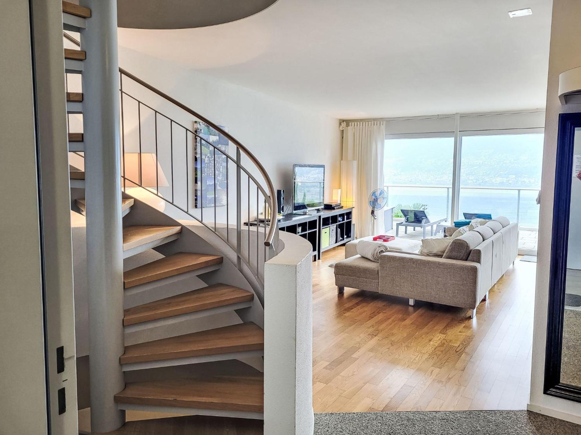 Apartment Vista Lago Maggiore 1-floor left Gambarogno Esterno foto