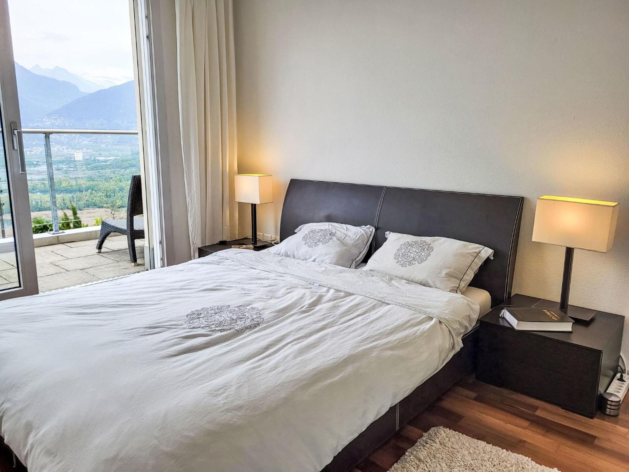 Apartment Vista Lago Maggiore 1-floor left Gambarogno Esterno foto