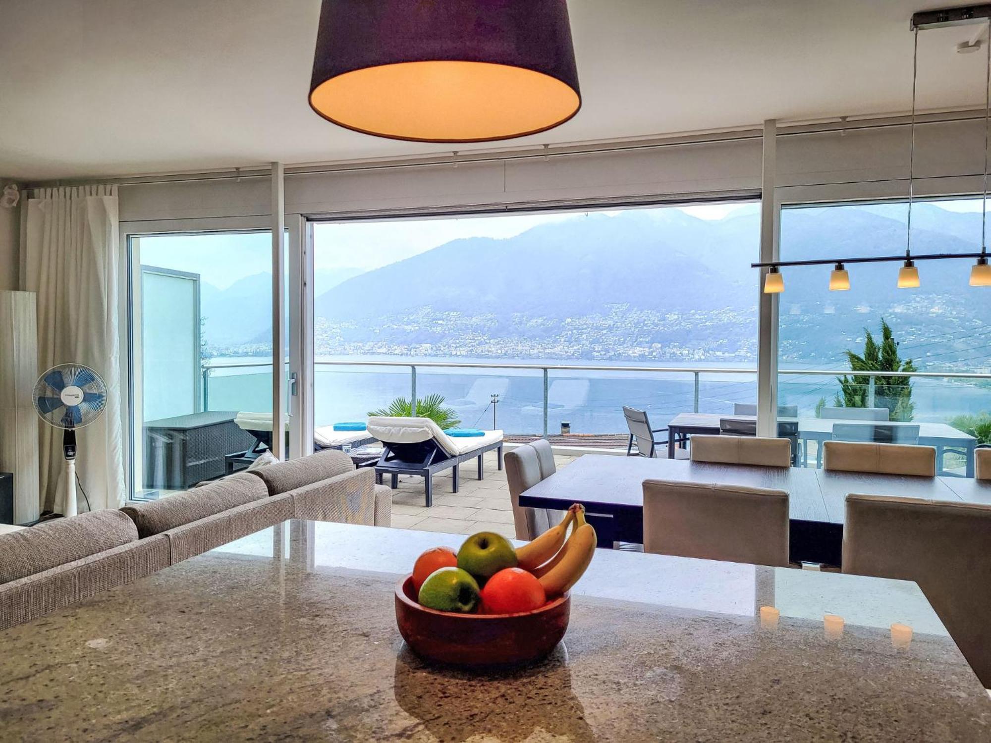Apartment Vista Lago Maggiore 1-floor left Gambarogno Esterno foto
